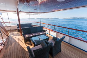 Outdoor Lounge - MS Aquamarin Deluxe Croatia Cruise Ship