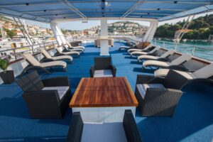 Aerial View Sundeck - MS Kapetan Bota Deluxe Croatia Cruise Ship